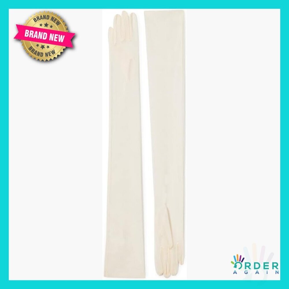 Above Elbow Long Gloves Elegant Formal Chic Minimal Nylon Spandex Pull On